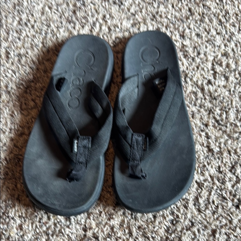 Chaco Black Flip Flop Sandals